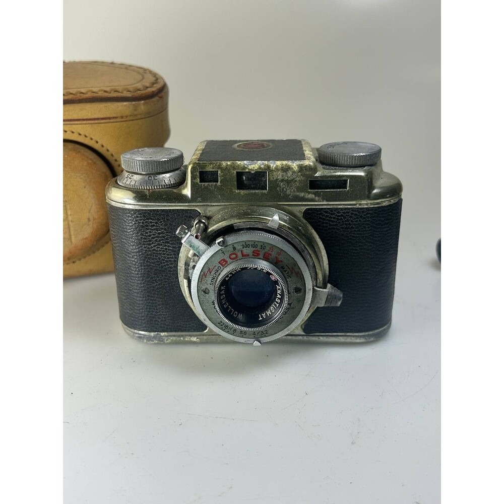 UNTESTED AS IS Bolsey B2 35mm Rangefinder Camera, Wollensak 44mm f/3.2 Lens